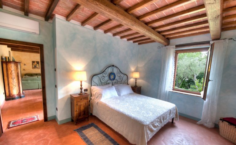 the master bedroom 