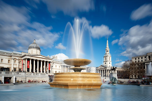 Trafalgar Square (7 tube stops away / 11 minutes)
