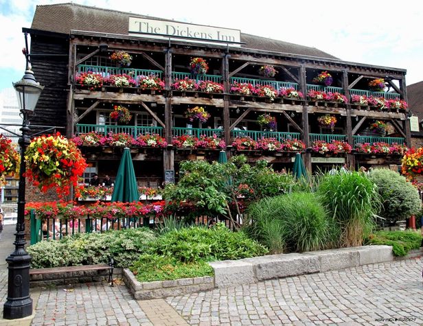 The Dickens Inn St Katherines Dock 12 minutes walk