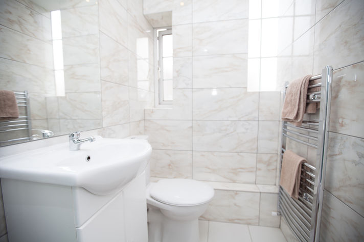 2nd Bathroom with toilet, sink and shower