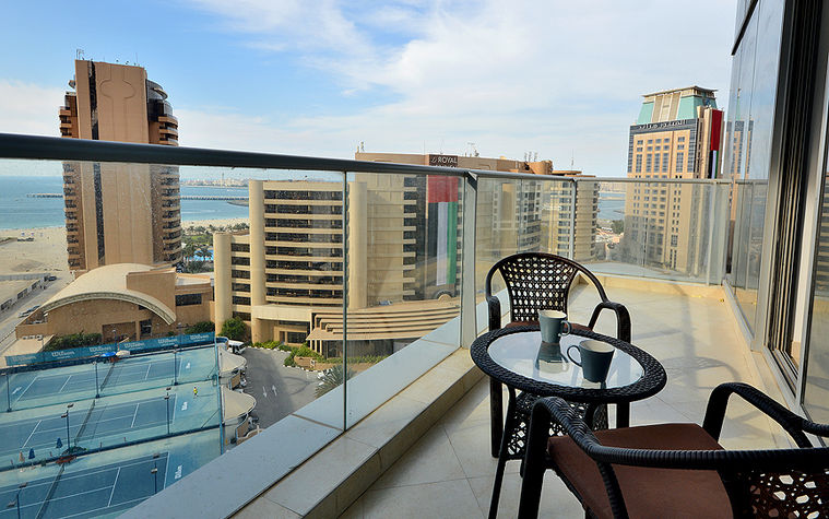 the balcony