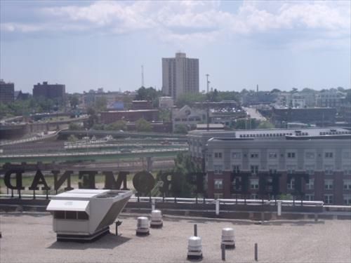 The building offers nice views