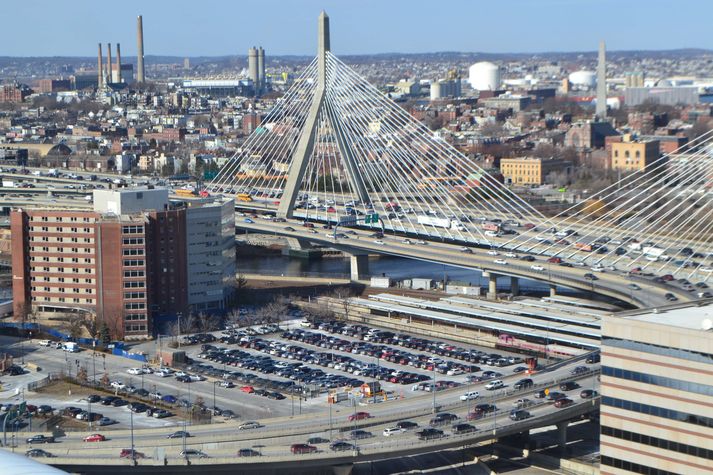 Views of Charlestown and the Zakim Bridge