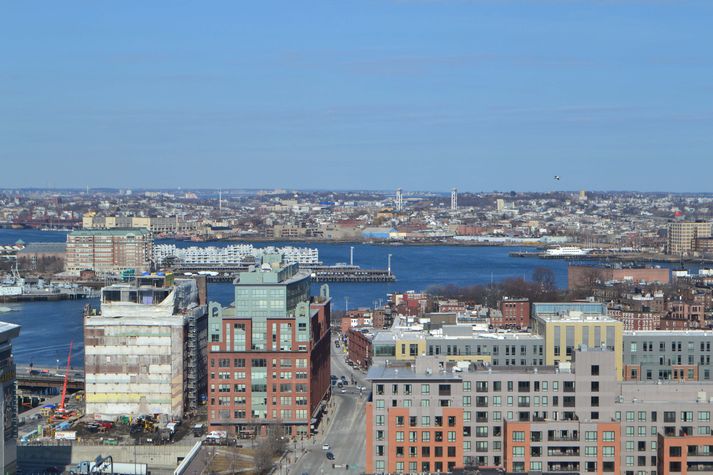 Boston Harbor and the Atlantic Ocean