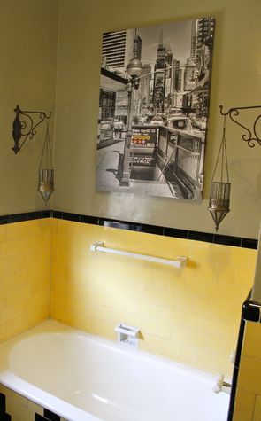 Separate tub and shower