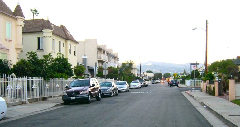 Looking North toward Griffith Park and the Hollywood Observatory