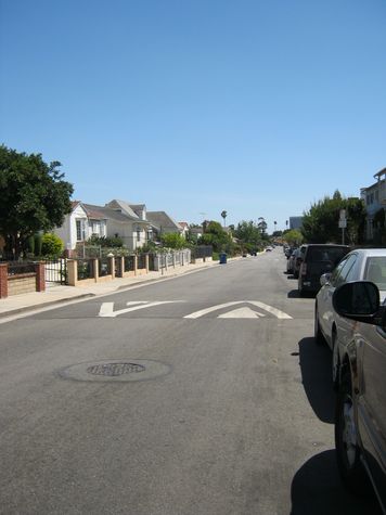 On a quiet residential street