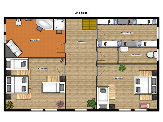 Floorplan second floor - Family apartment - Old Town Square - Prague