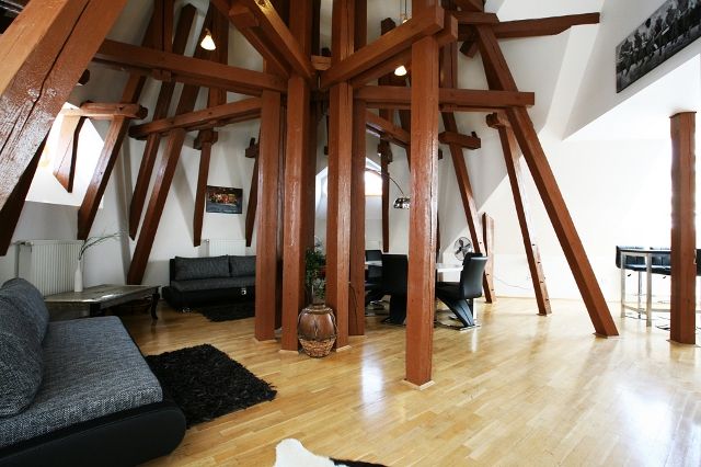 Living room - Apartment Attic Kozi - Old Town Square - Prague