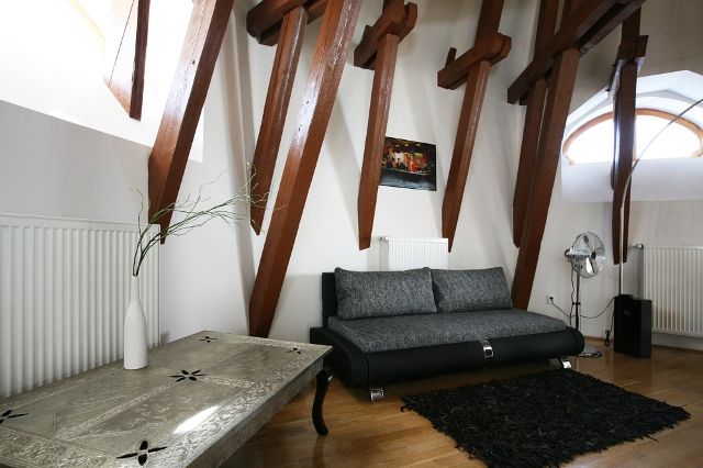Living room - Apartment Attic Kozi - Old Town Square - Prague