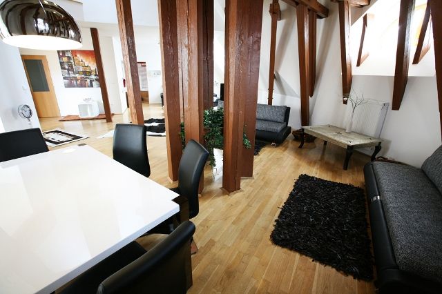 Living room - Apartment Attic Kozi - Old Town Square - Prague