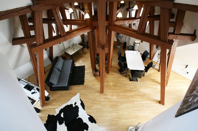 Living room - Apartment Attic Kozi - Old Town Square - Prague
