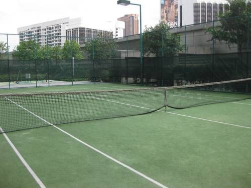 Tennis court for use of guests