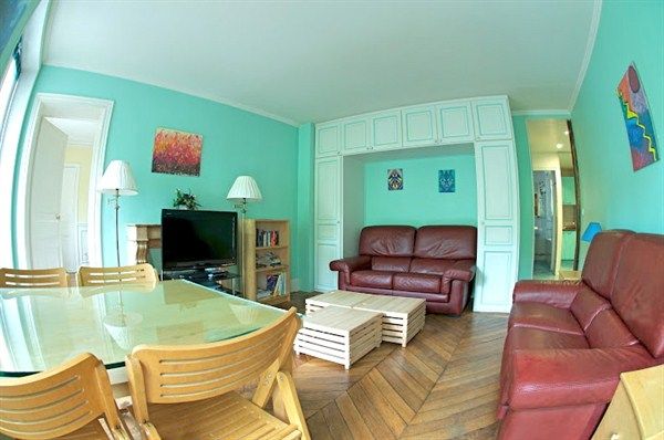 Panorama of the living room.