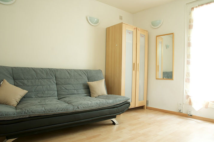 Comfy convertible couch sleeps 2.