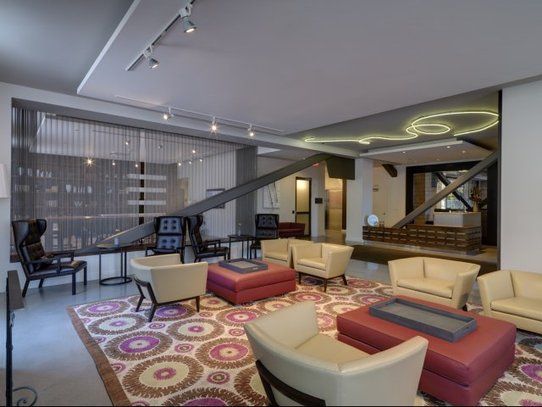 Plenty of comfortable seats available in the lobby