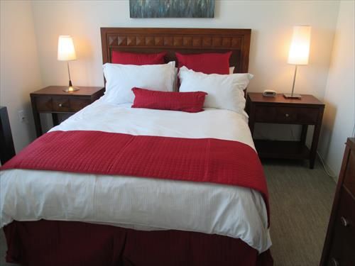Private bedroom with queen size bed and large closet