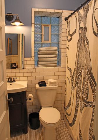 The bathroom, which was renovated in late 2015.