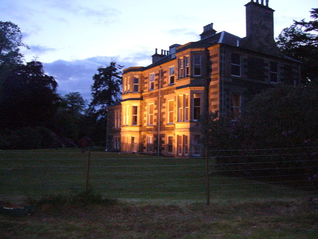 Kinloss House, where we live.