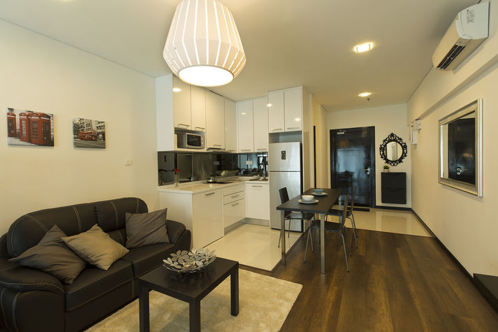 Living hall, Kitchen & Entrance Door