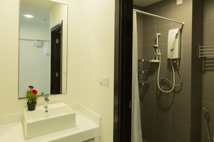 dressing area and toilet ...