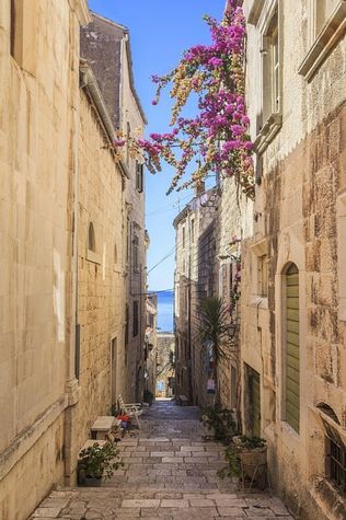 Charcoal old  town. The most romantic place on Korcula