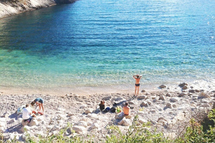 Pupnatska Bay is famous beach on the Korcula Island just 30 min drive away