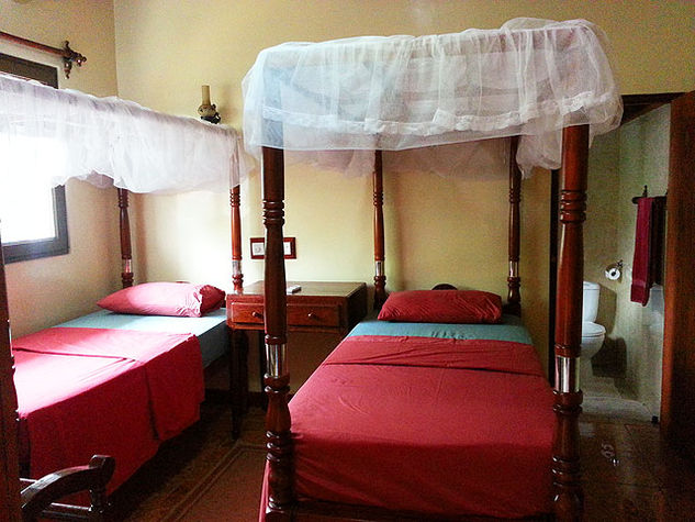 The ground floor twin bedroom