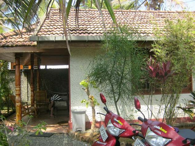 Side view of the cabana