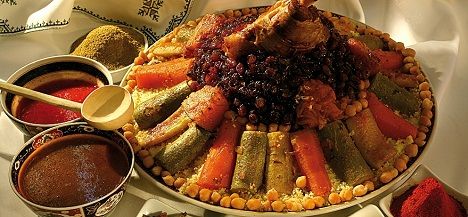 Couscous Marrakech Riad El Bellar
Couscous, Tajines, Pastillas...
concocté par Kabira sur demande