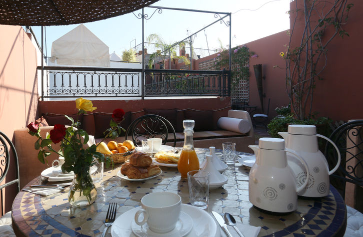 Petit déjeuner Marrakech Riad El Bellar
Petit déjeuner offert !