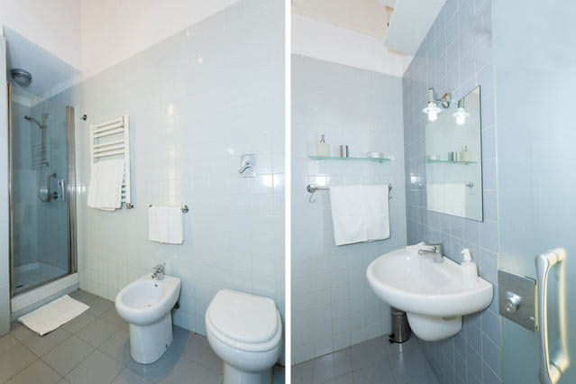 One of the 2 bathrooms.