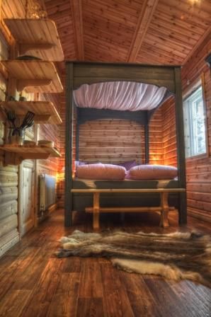 Lapplandträume im Himmelbett