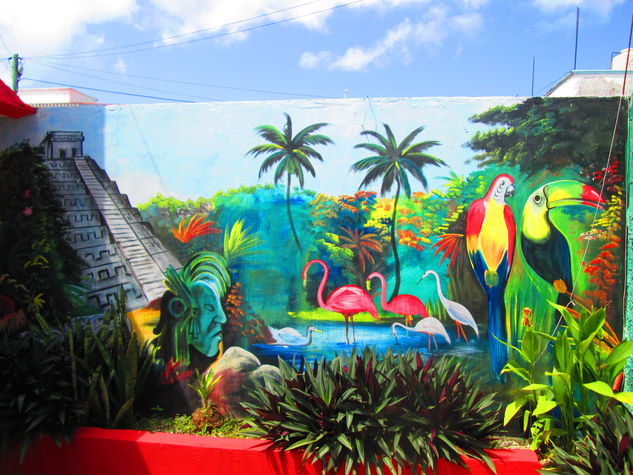 Hand painted wall