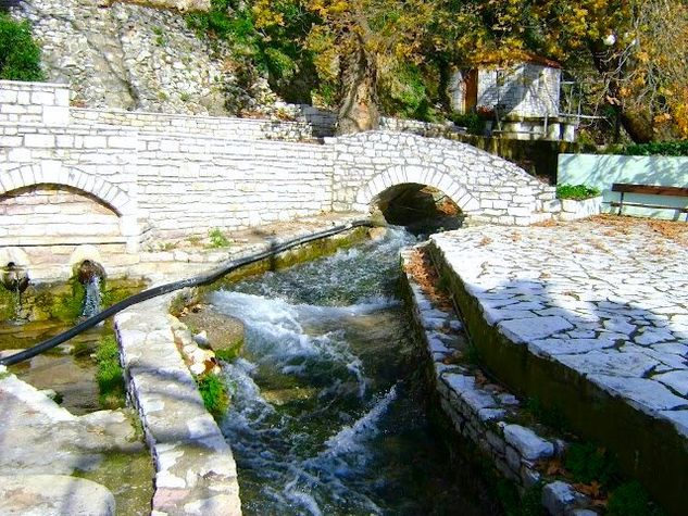 The Fresh Spring Waters flowing through our local village of Lepreo