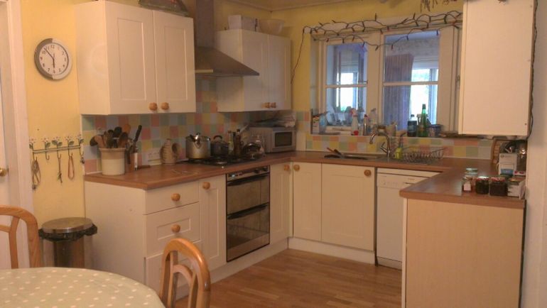 The kitchen...where you can help yourself to drinks etc