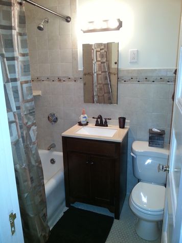 Newly renovated bathroom