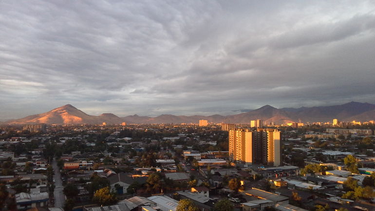 wonderful views to the city and Los Andes