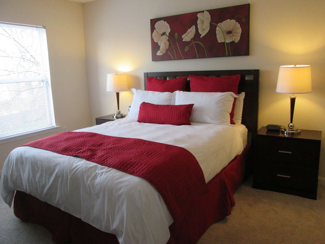 Private bedroom with queen size bed and large closet