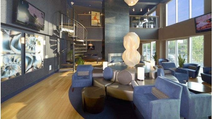 Residents lounge with plenty of comfortable seating