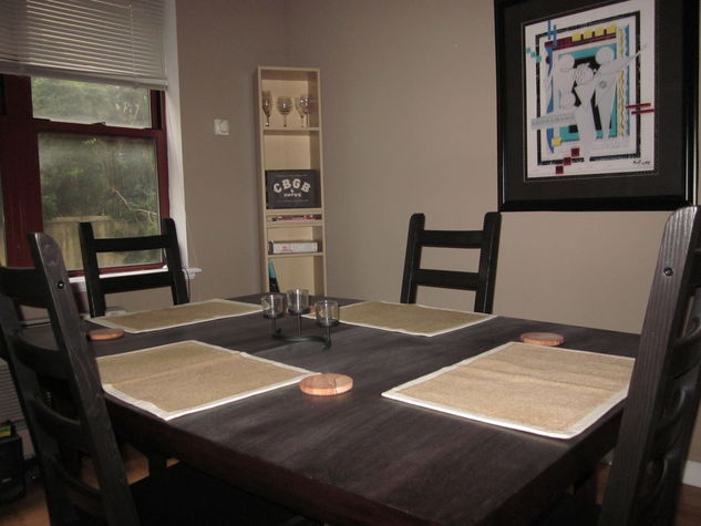 Old picture of dining table