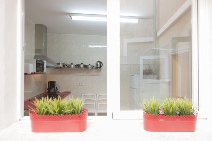 la cocina desde el patio