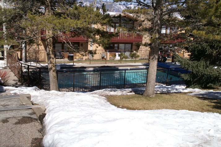 Another view of our shared pool, and hot tub.