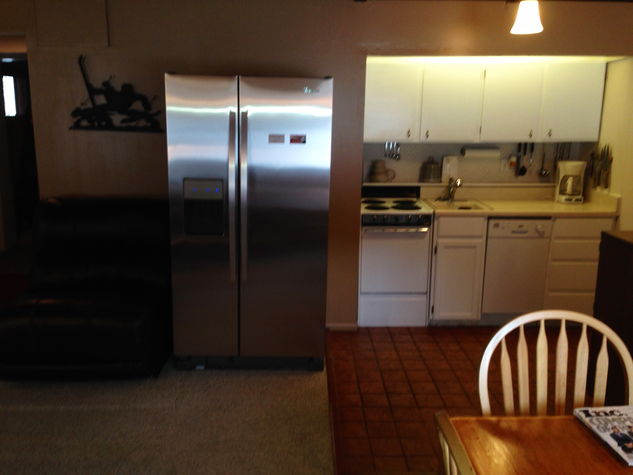 Kitchen view, from the dining room.
