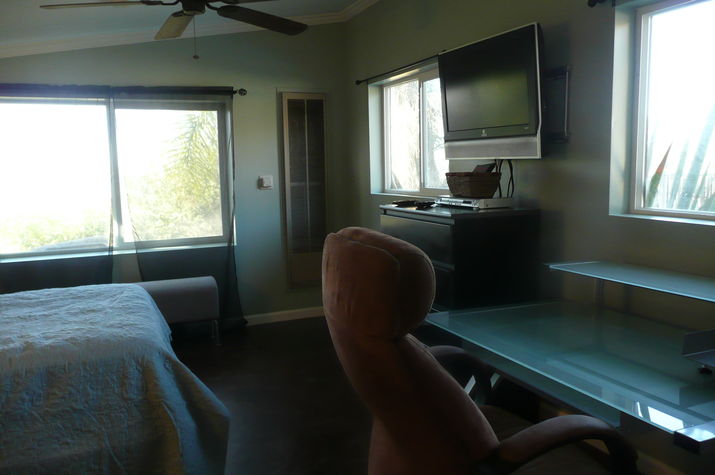 Flat Screen and Work Desk