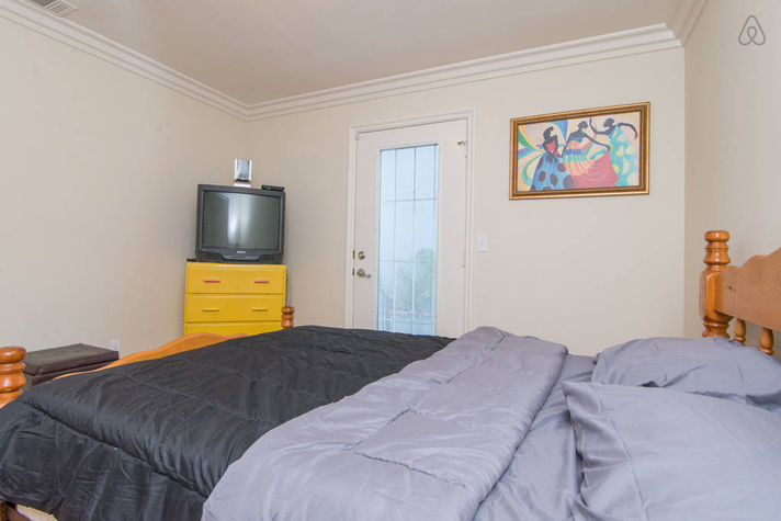 bedroom with private entrance