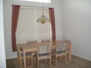 Dining area with seating for 6