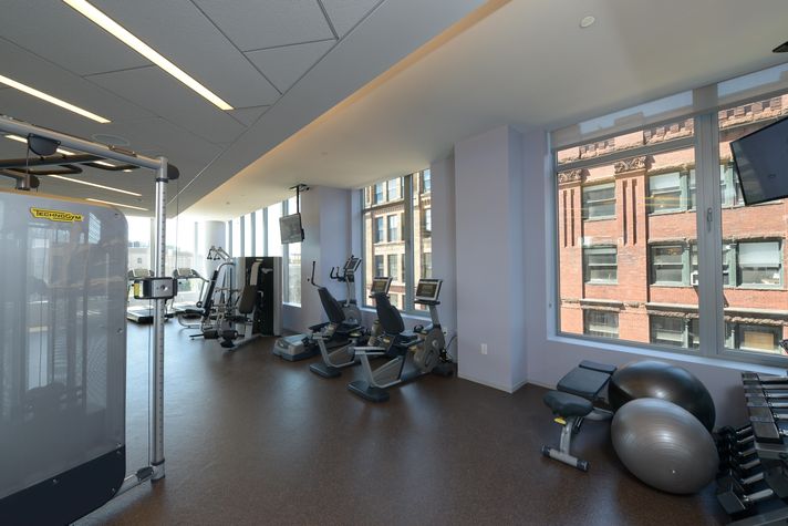 Flexible Yoga/Pilates Area and Spin Studio