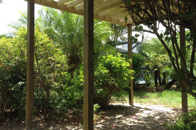 You can enjoy book or a drink in a nice cooling shade in the garden.