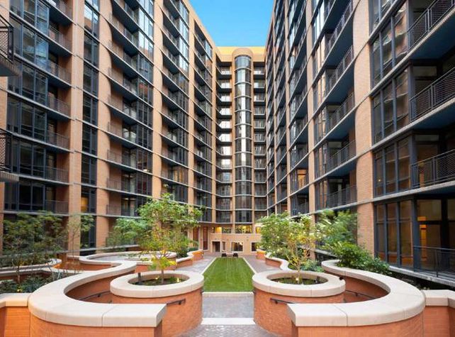 Beautiful landscaped courtyard